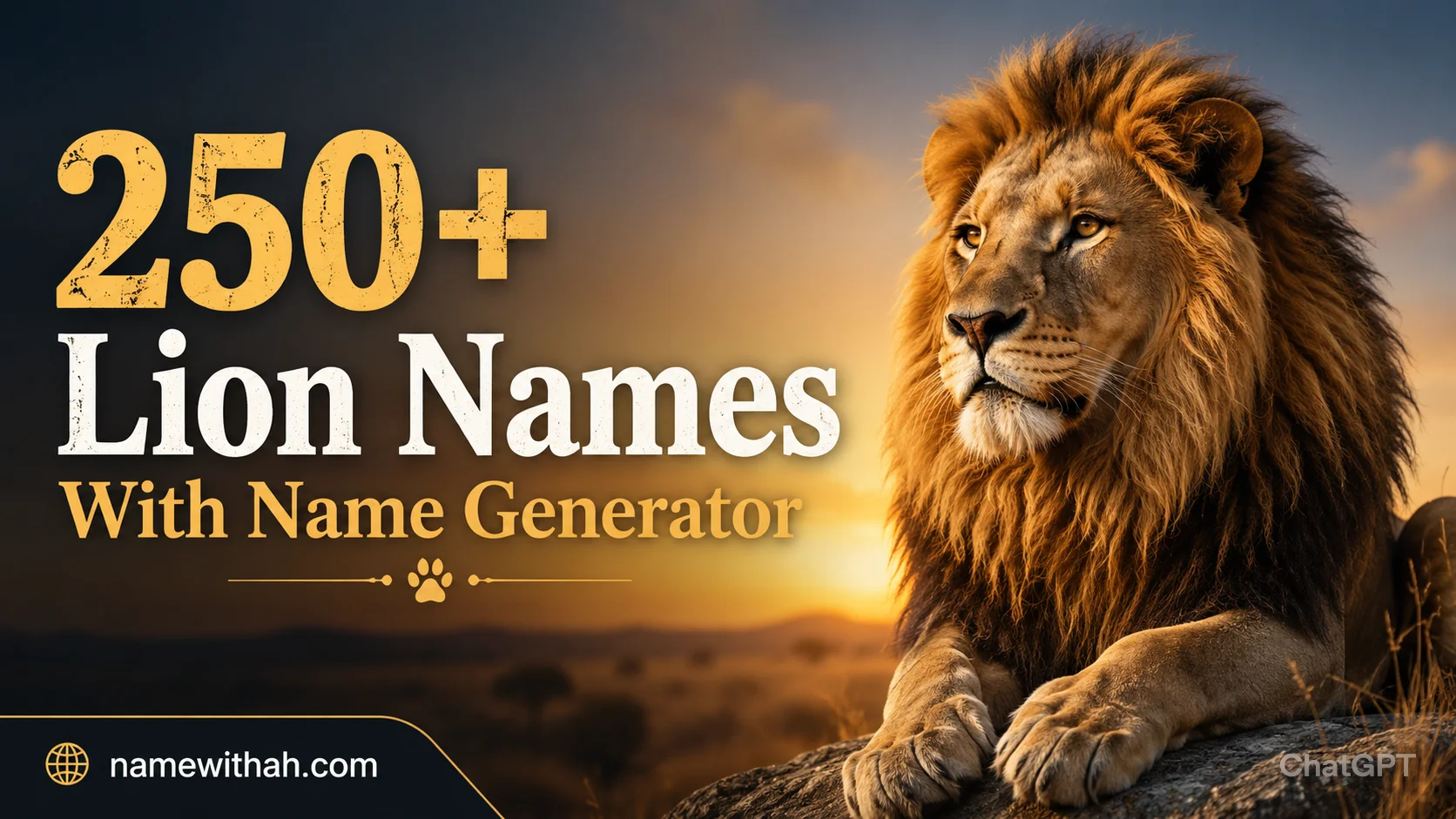 Lion Names With Name Generator