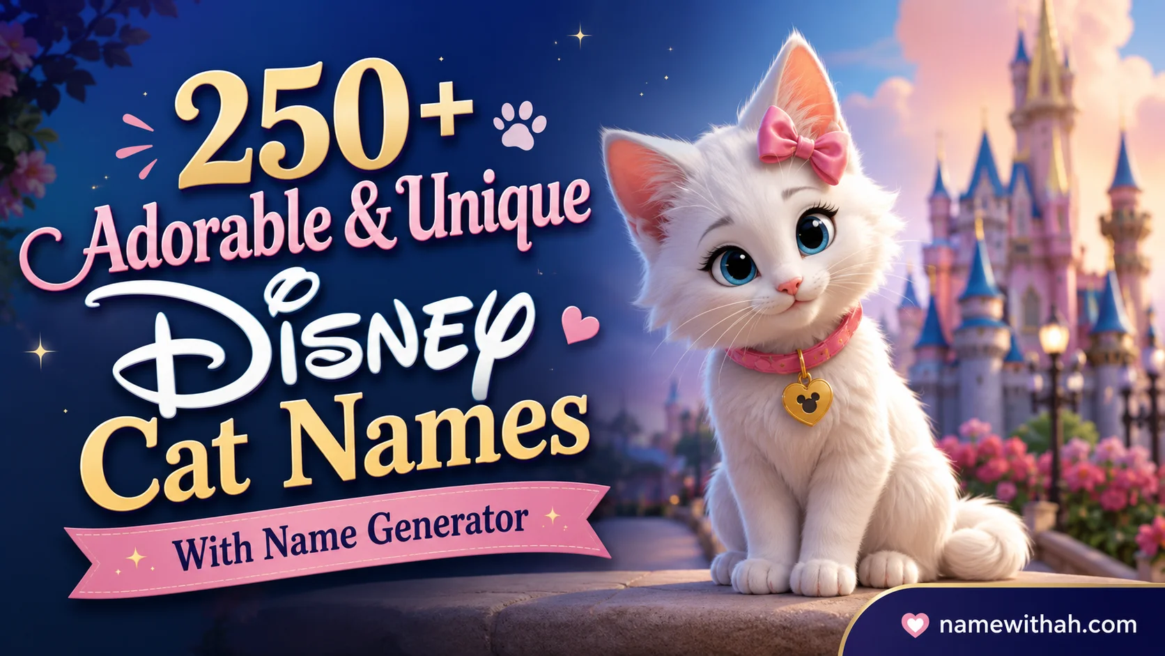 Adorable & Unique Disney Cat Names With Name Generator