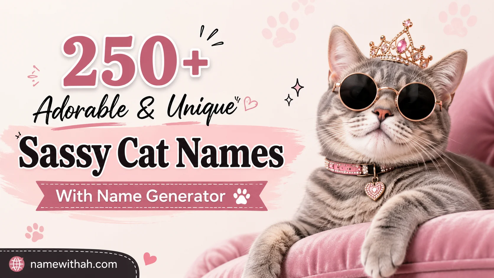 Adorable & Unique Sassy Cat Names With Name Generator