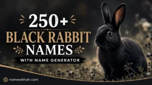 Black Rabbit Names With Name Generator