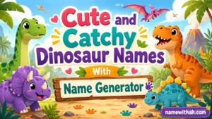 Cute and Catchy Dinosaur Names With Name Generator
