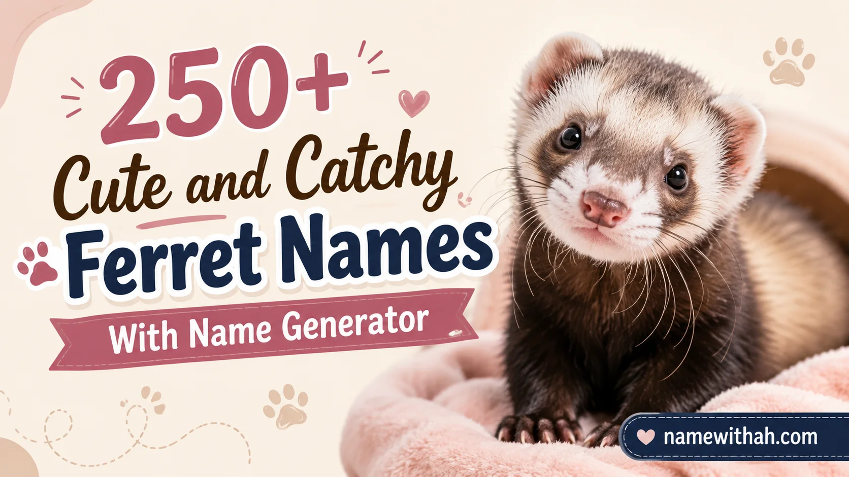 Cute and Catchy Ferret Names With Name Generator