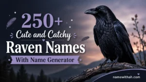 Cute and Catchy Raven Names With Name Generator