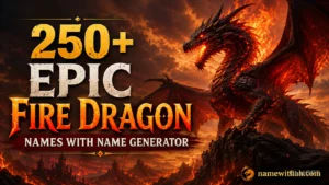 Epic Fire Dragon Names With Name Generator