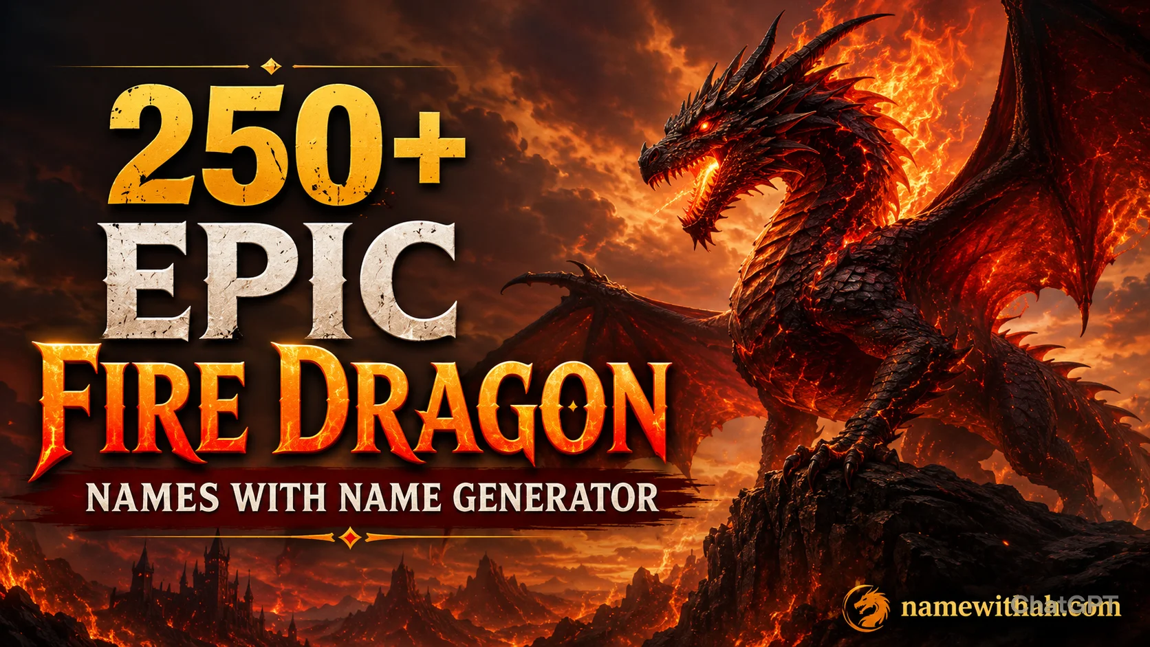 Epic Fire Dragon Names With Name Generator