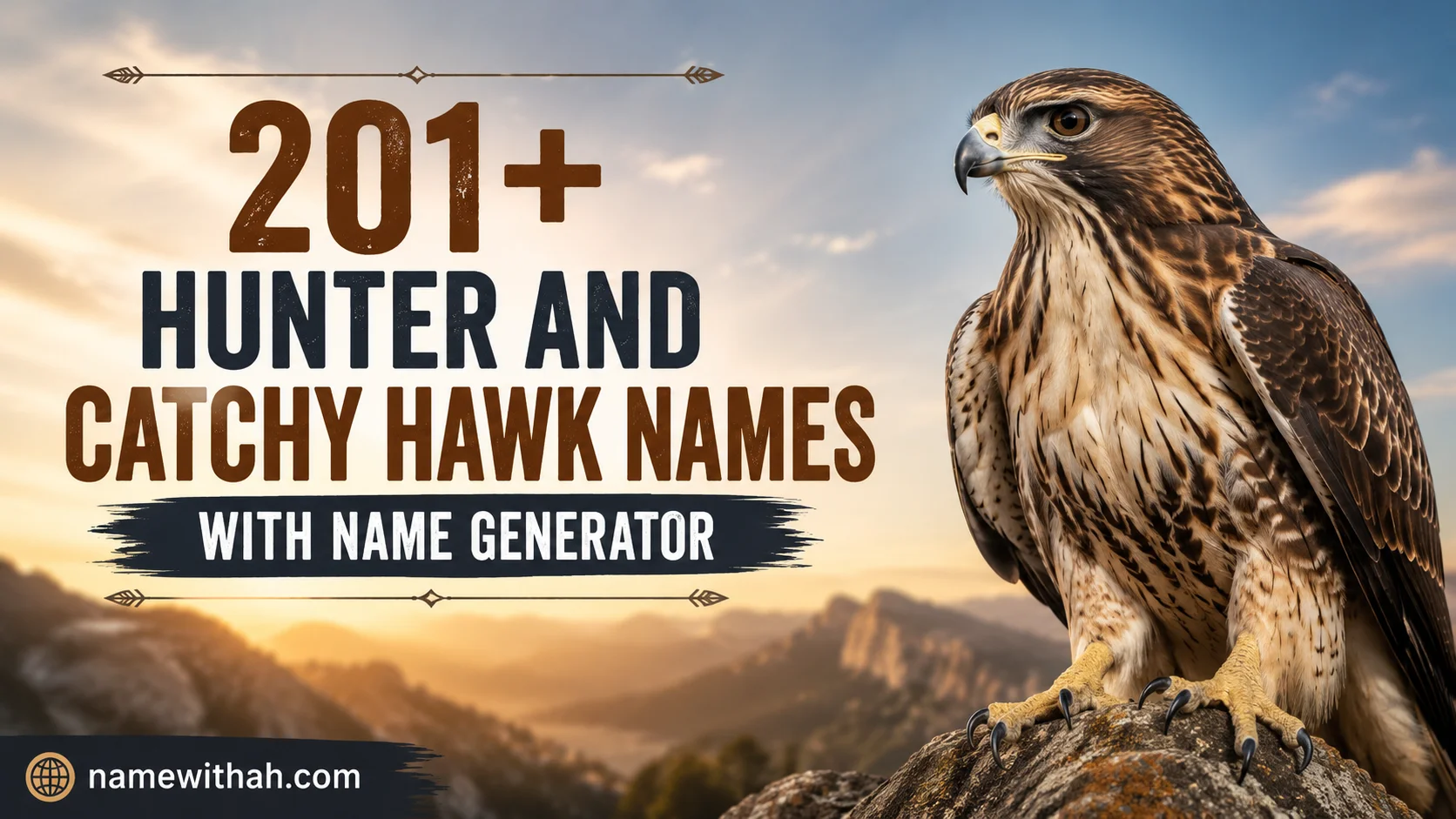 Hunter and Catchy Hawk Names With Name Generator