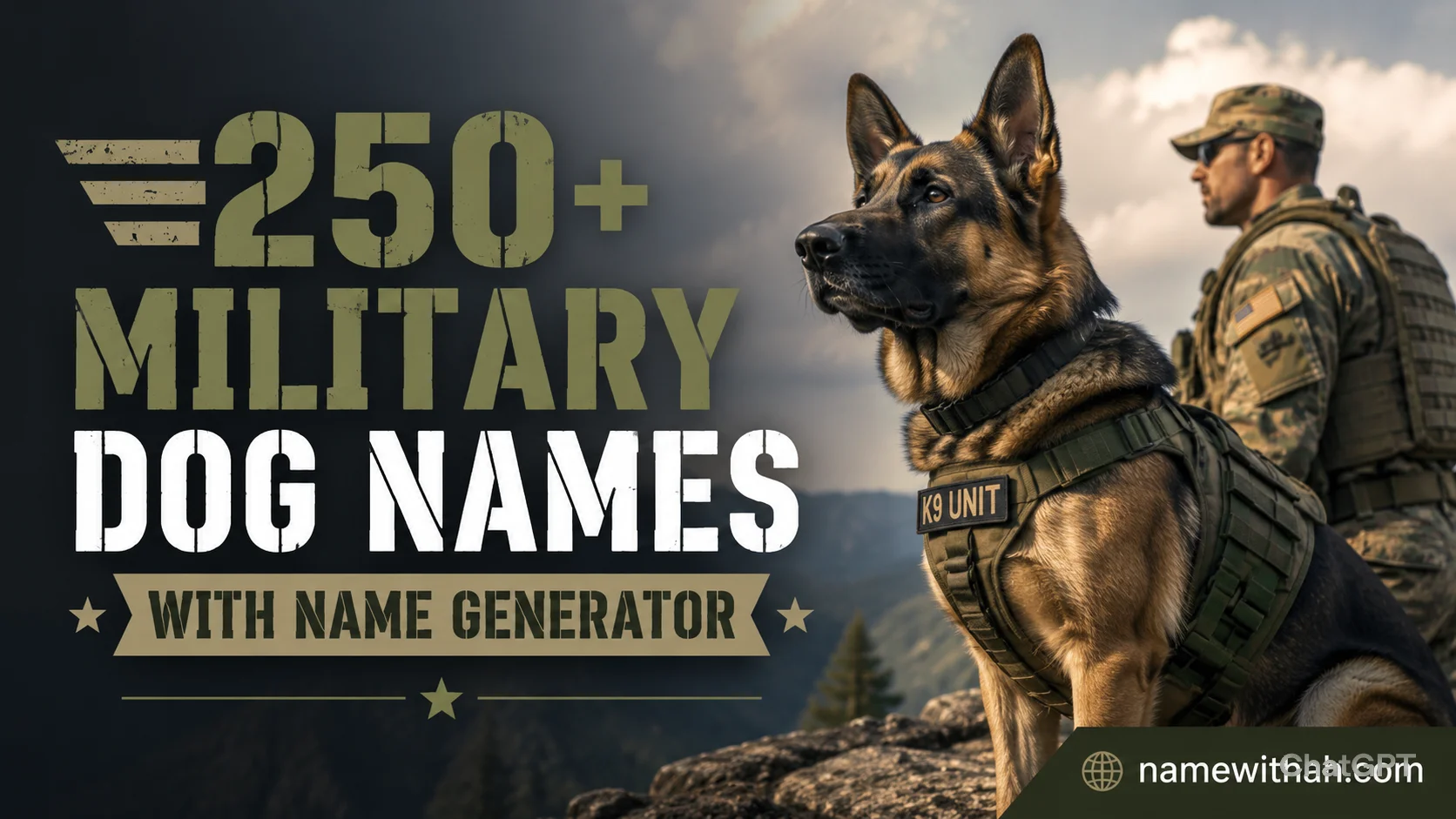 Military Dog Names With Name Generator