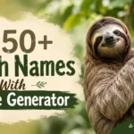 Sloth Names With Name Generator