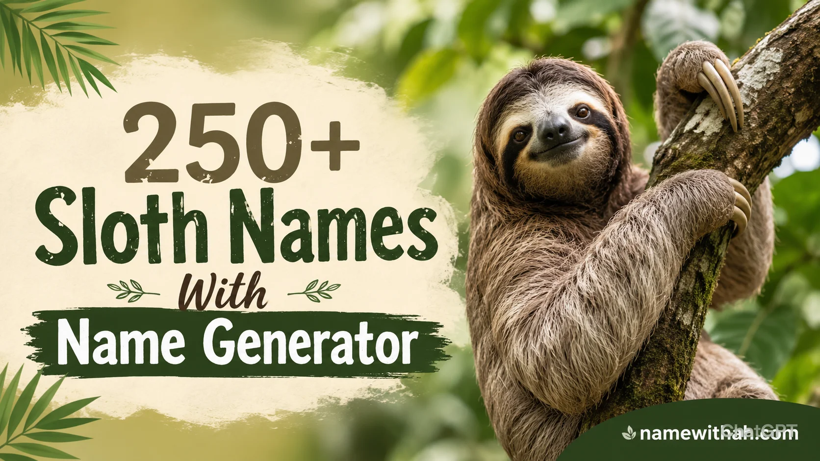 Sloth Names With Name Generator