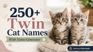 Twin Cat Names With Name Generator