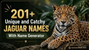 Unique and Catchy Jaguar Names With Name Generator