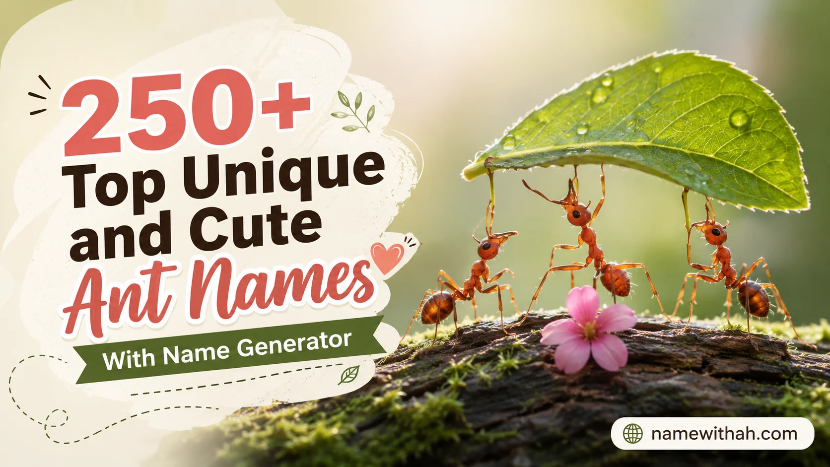 Top Unique and Cute Ant Names With Name Generator