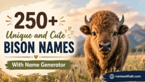 Unique and Cute Bison Names With Name Generator