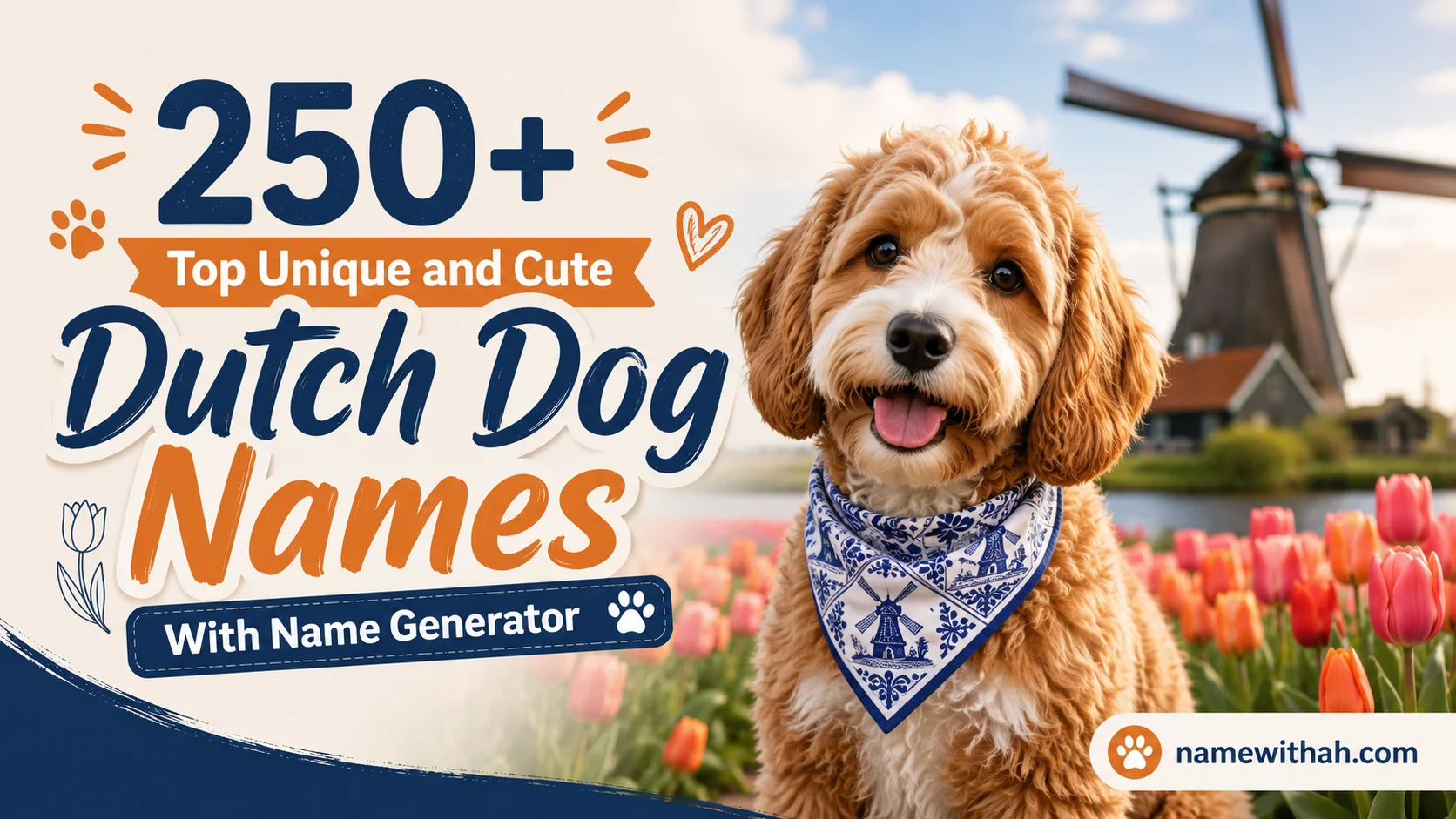 Top Unique and Cute Dutch Dog Names With Name Generator