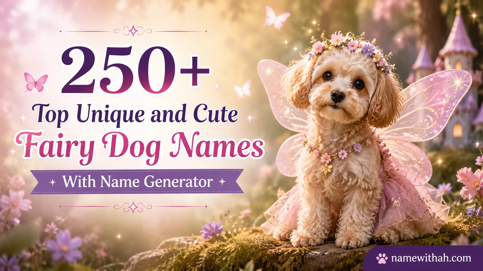 Top Unique and Cute Fairy Dog Names With Name Gene