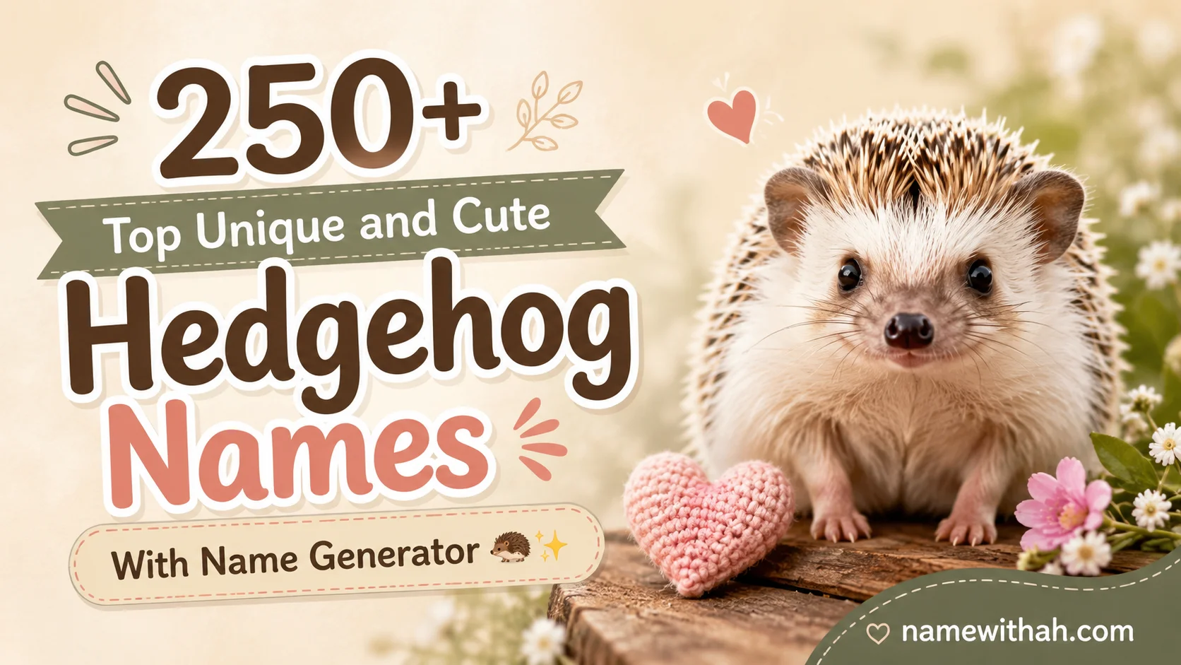 Top Unique and Cute Hedgehog Names With Name Generator