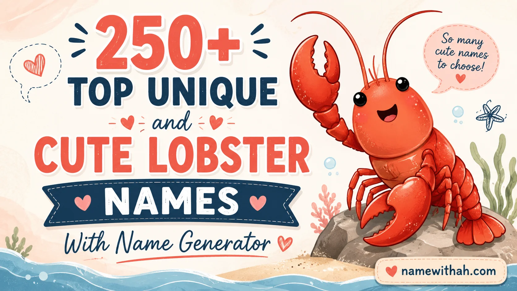 Unique and Cute Lobster Names With Name Generator