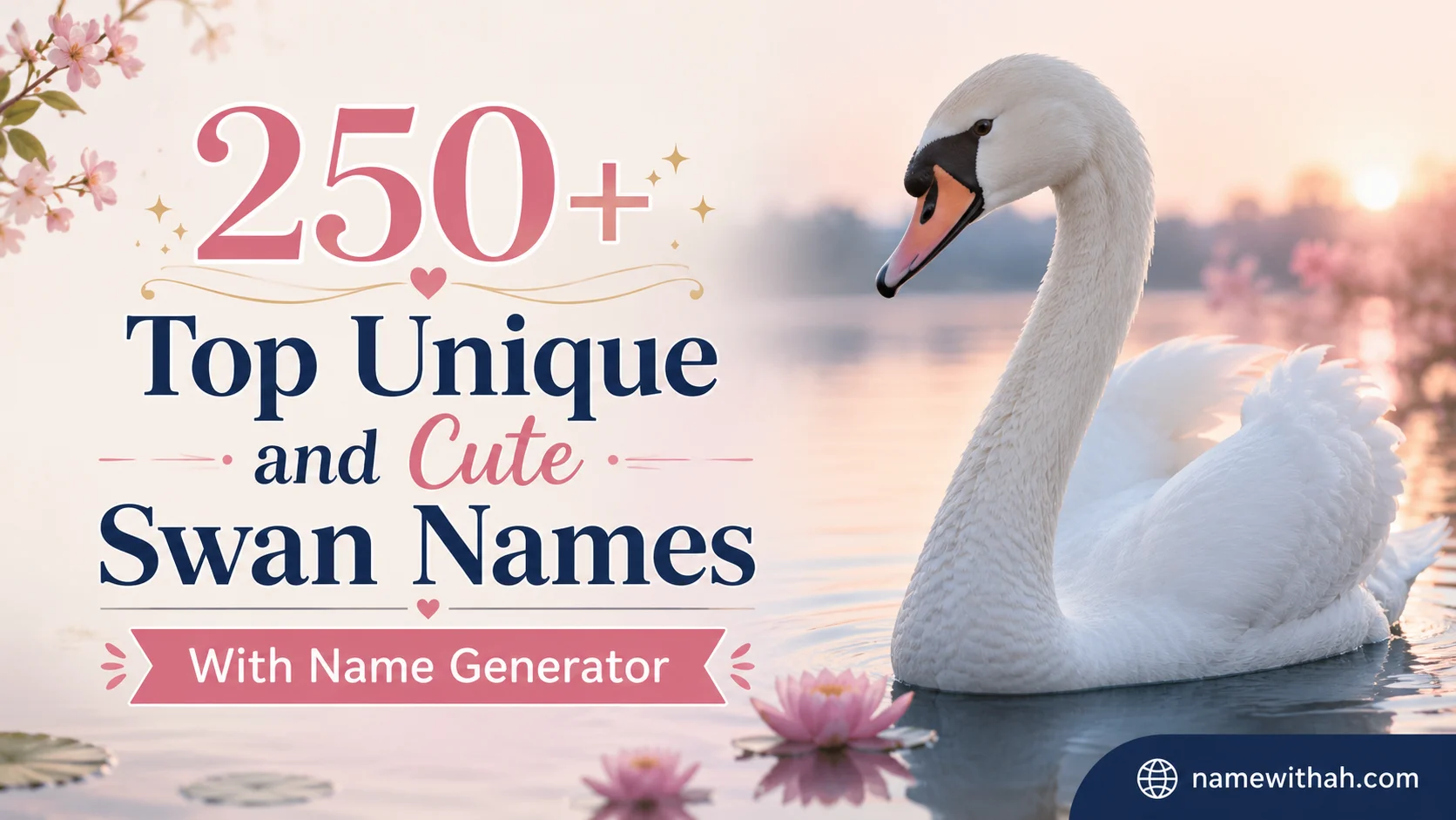 Top Unique and Cute Swan Names With Name Generator