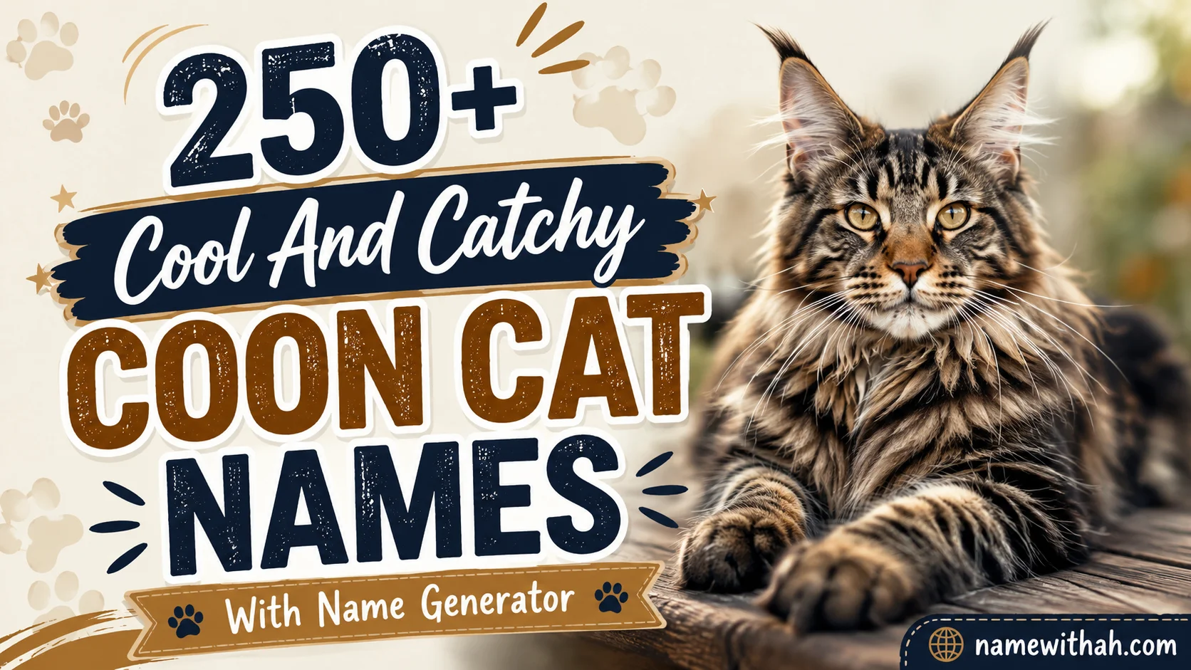 Cool And Catchy Coon Cat Names With Name Generator