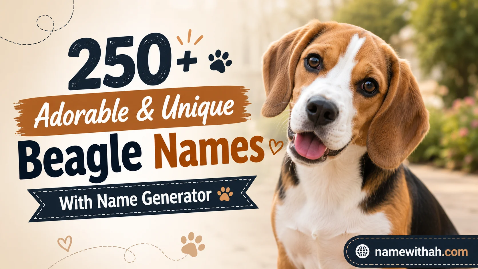 Adorable & Unique Beagle Names With Name Generator