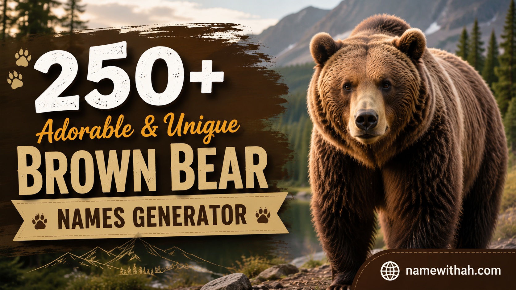 Adorable & Unique Brown Bear Names Generator
