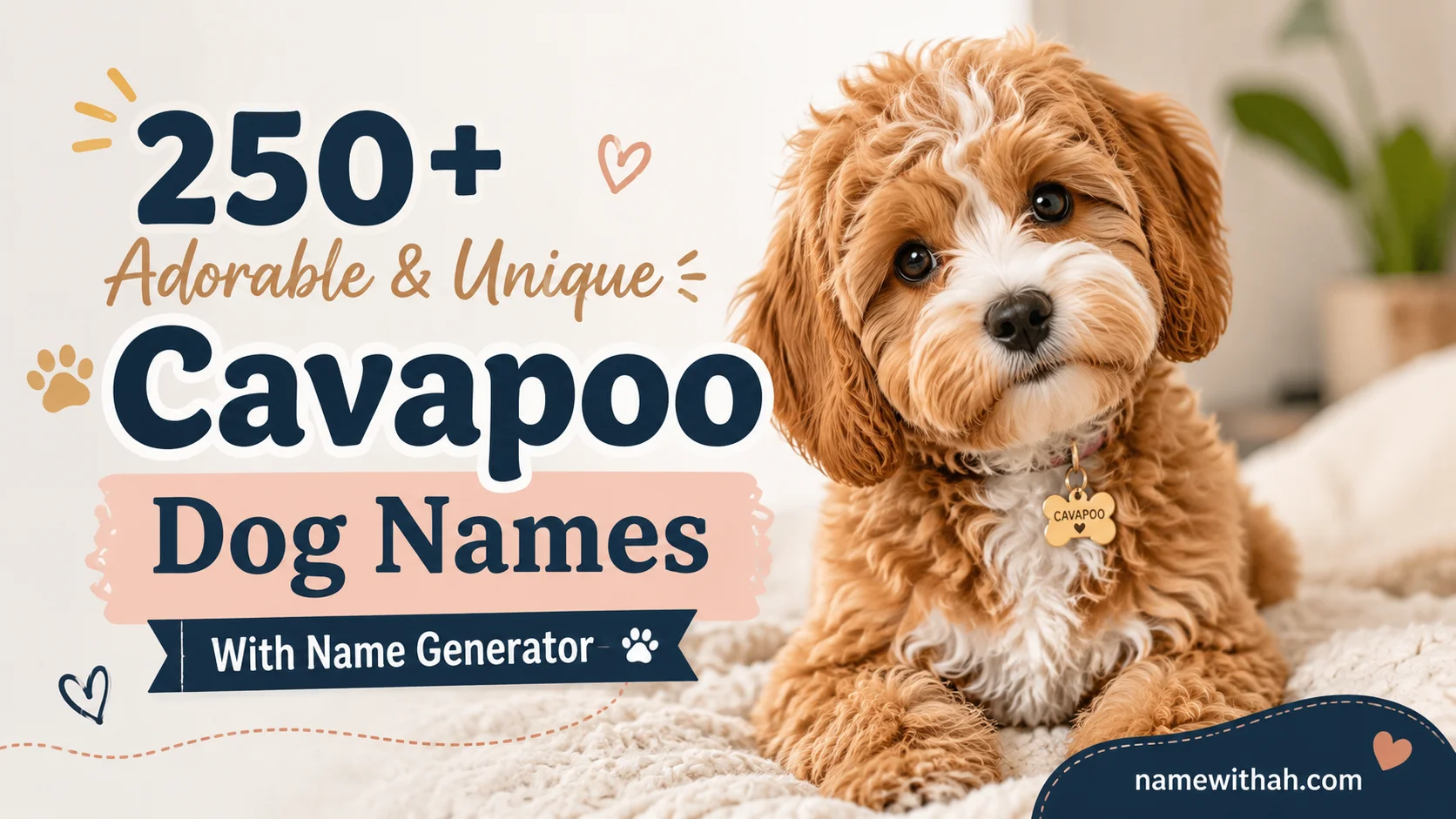 Adorable & Unique Cavapoo Dog Names With Name Generator
