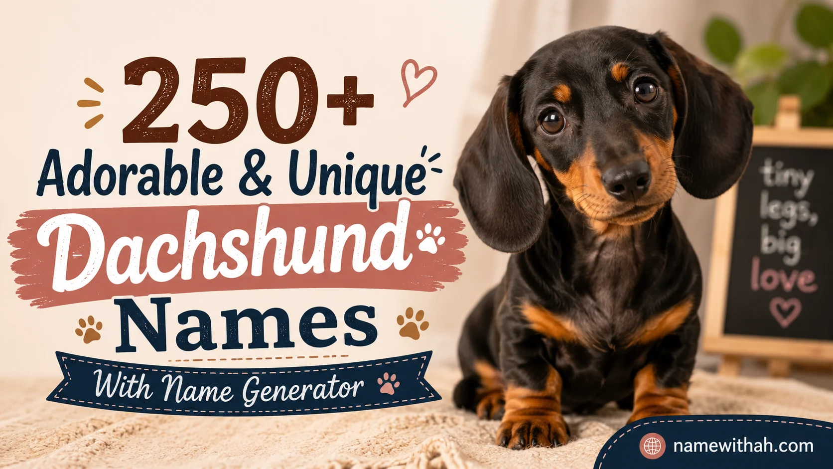 Adorable & Unique Dachshund Names With Name Generator