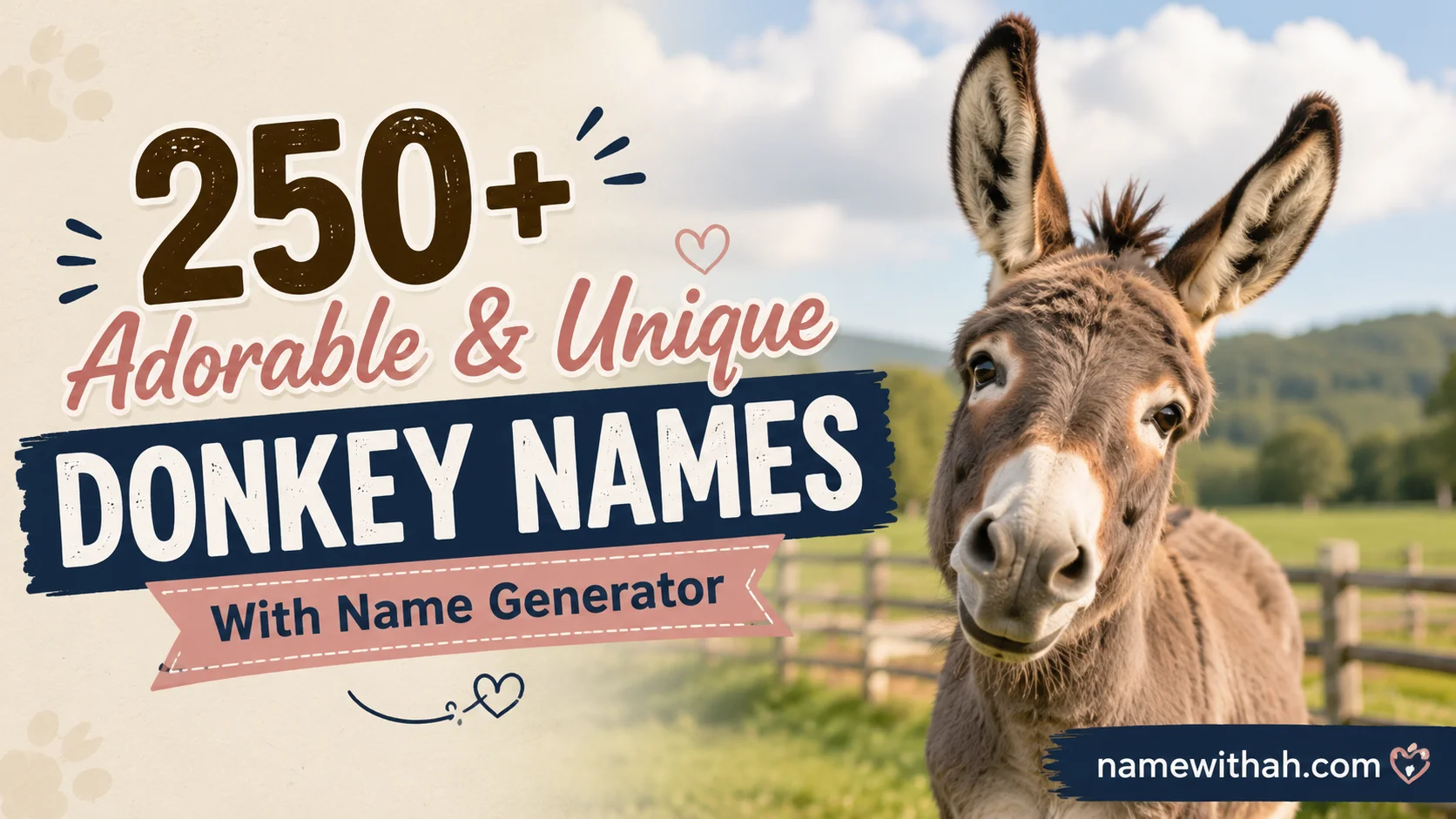 Adorable & Unique Donkey Names With Name Generator