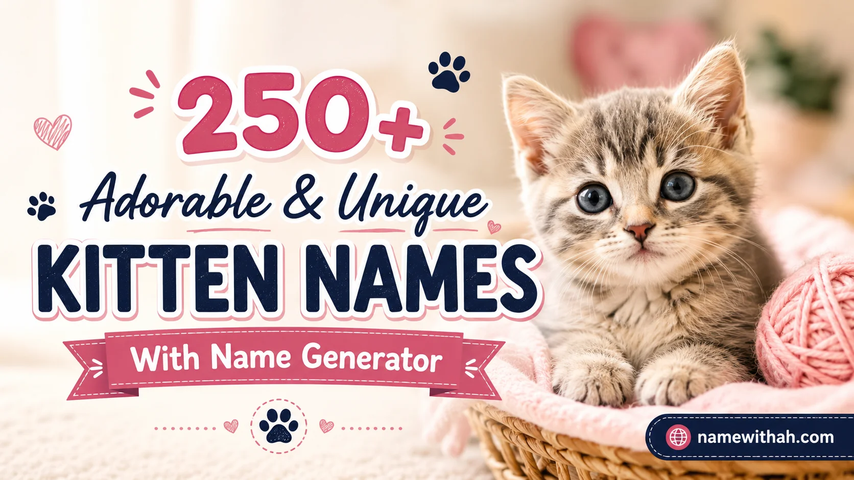 Adorable & Unique Kitten Names With Name Generator