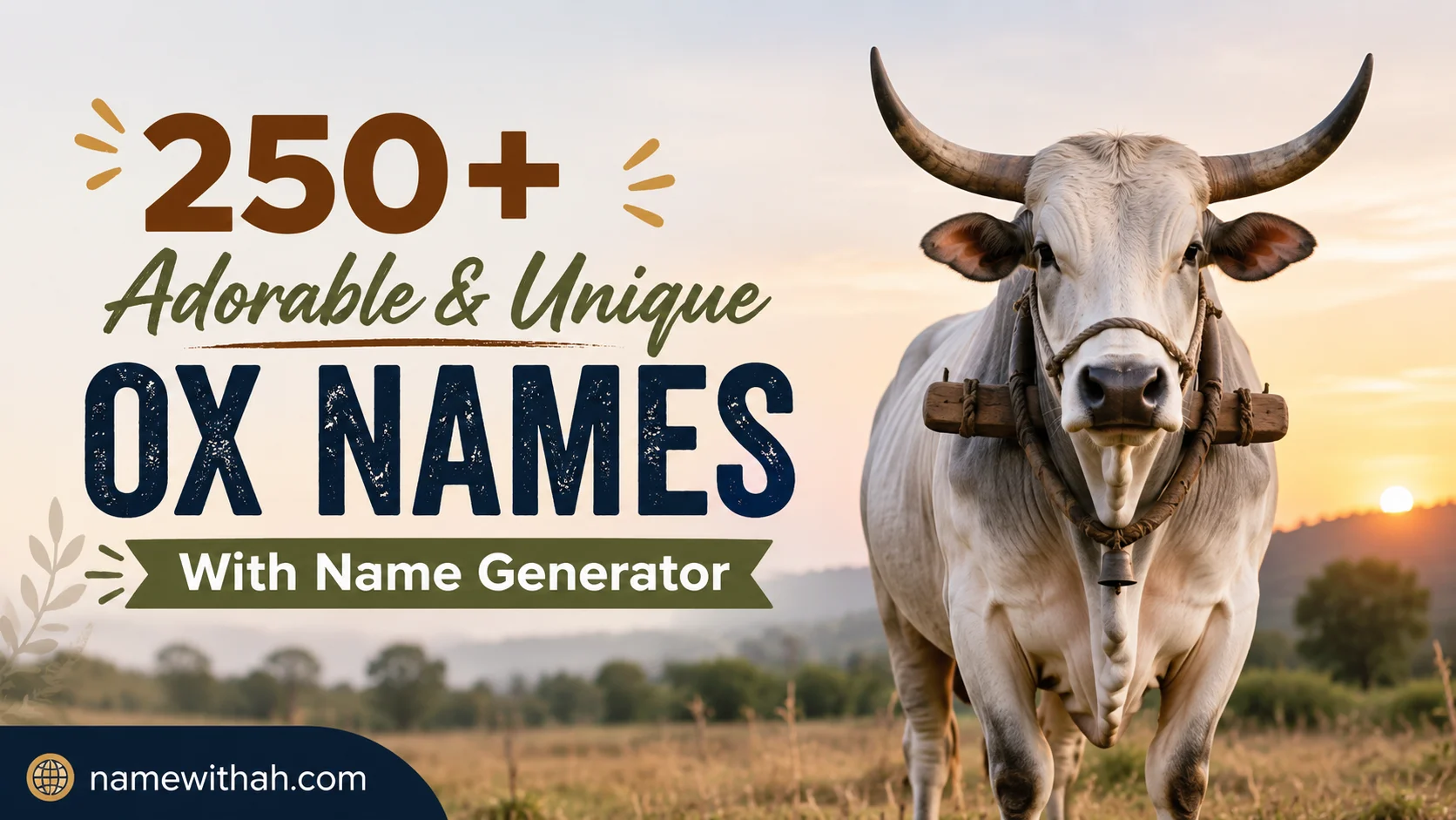 Adorable & Unique Ox Names With Name Generator