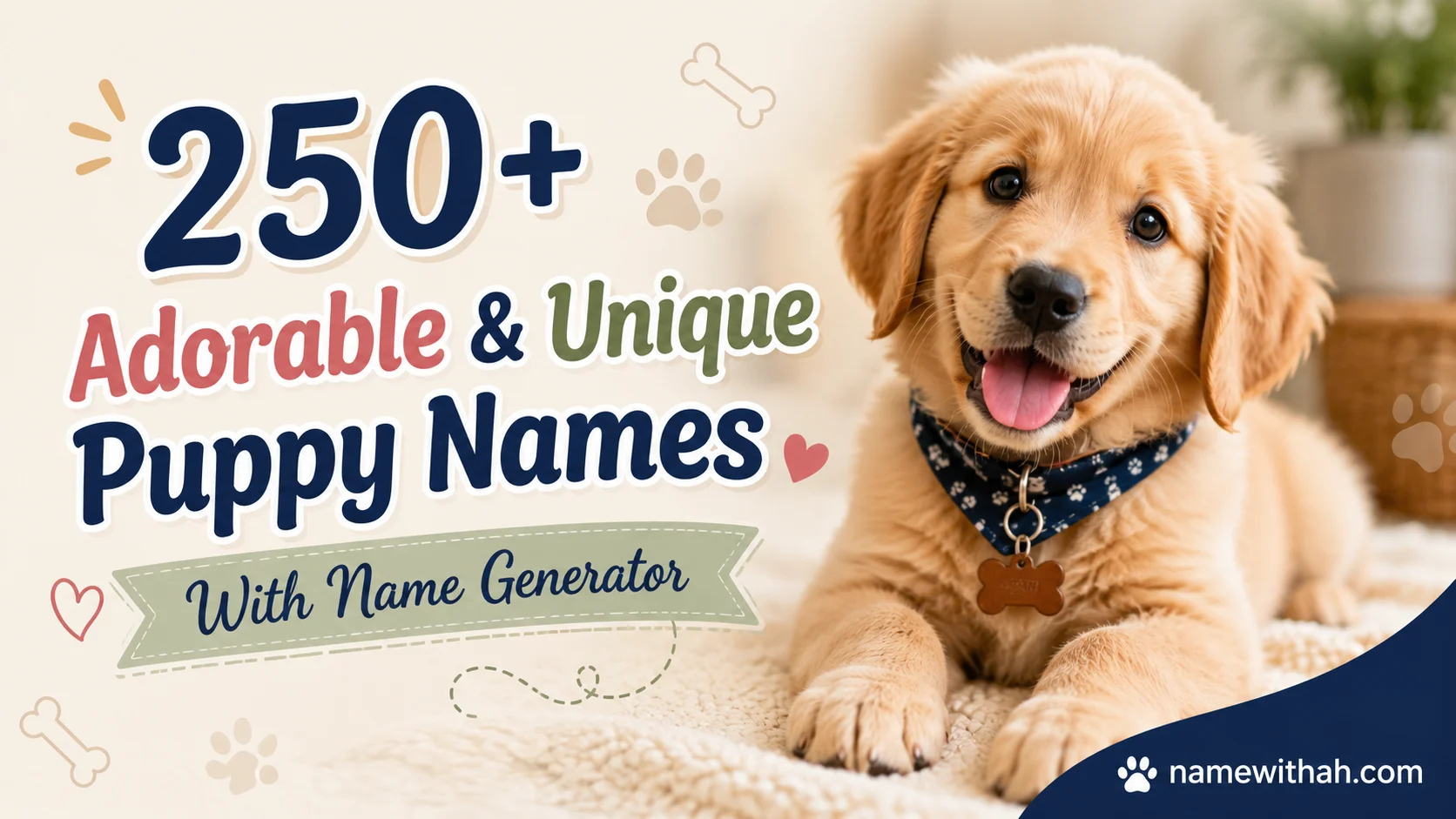 Adorable & Unique Puppy Names With Name Generator