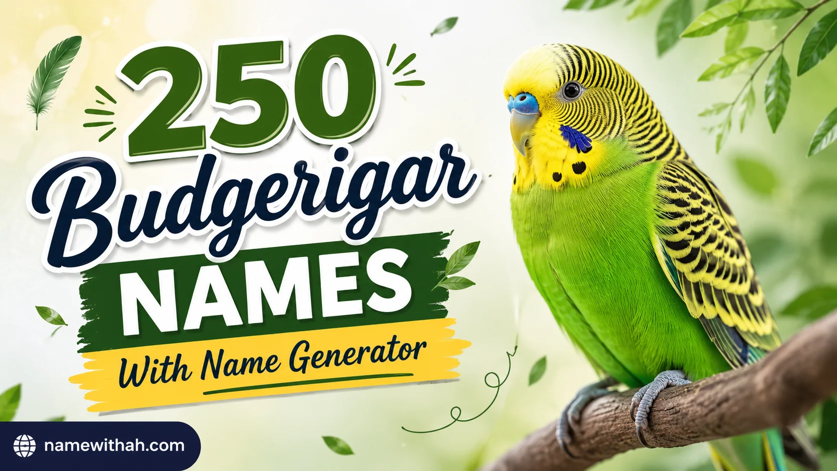 Budgerigar Names With Name Generator 