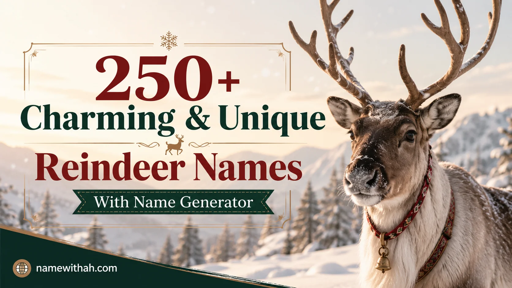 Charming & Unique Reindeer Names With Name Generator