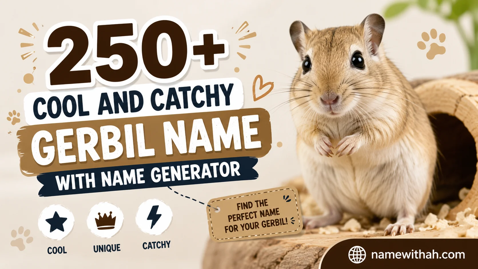 Cool And Catchy Gerbil Name With Name Generator