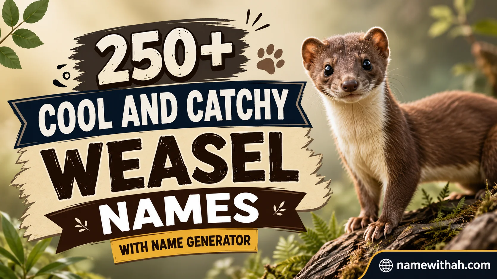 Cool And Catchy Weasel Names with Name