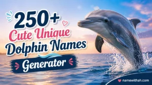 Cute Unique Dolphin Names Generator