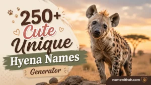 Cute Unique Hyena Names Generator