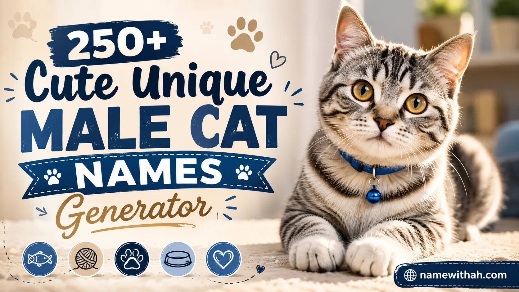 Cute Unique Male Cat Names Generator