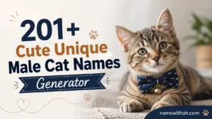 Cute Unique Male Cat Names Generator