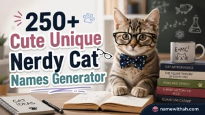 Find the best Cute Unique Nerdy Cat Names Generator to discover fun, clever, and adorable cat names for every feline friend today!