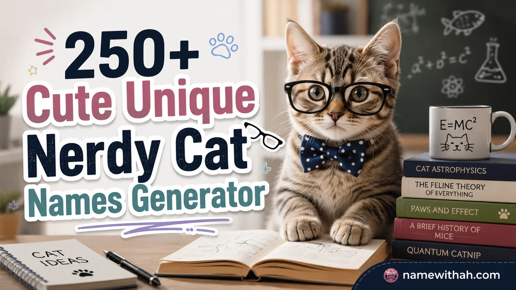 Find the best Cute Unique Nerdy Cat Names Generator to discover fun, clever, and adorable cat names for every feline friend today!