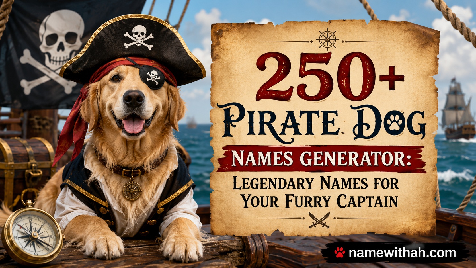 Pirate Dog Names Generator: Legendary Names