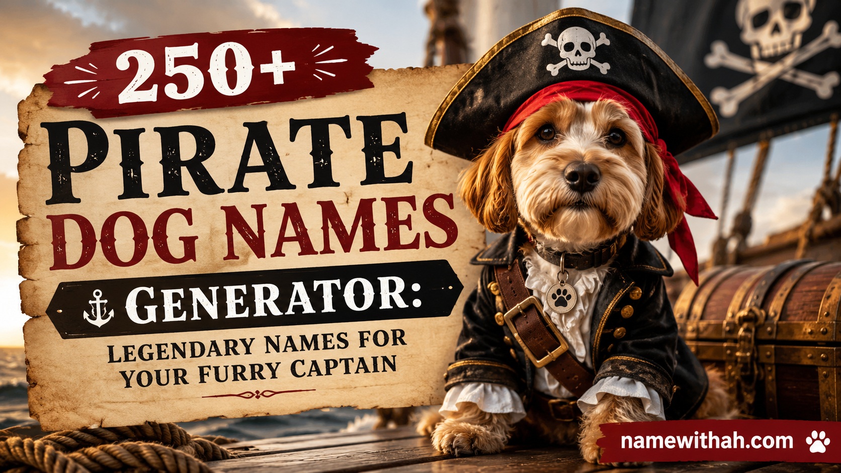 Pirate Dog Names Generator: Legendary Names