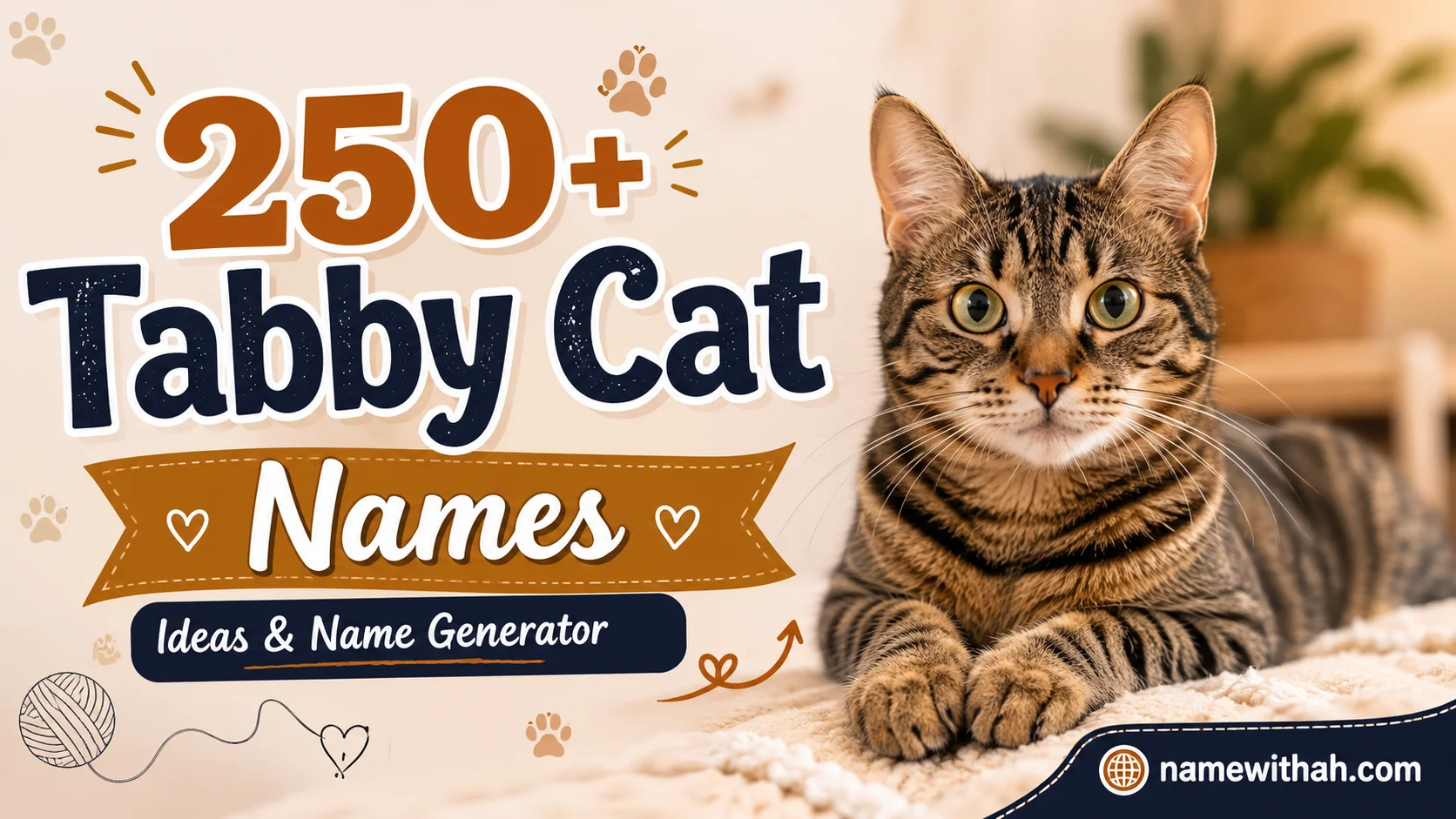 Tabby Cat Names Ideas & Name Generator