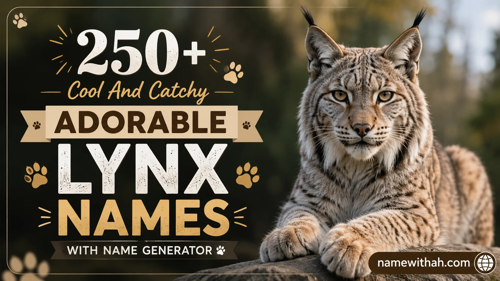 Cool And Catchy Adorable Lynx Names With Name