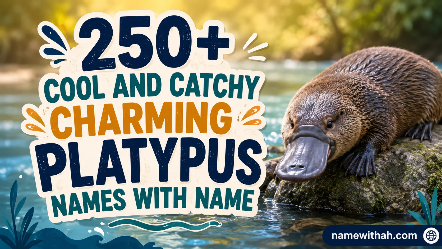 Cool And Catchy Charming Platypus Names With Name