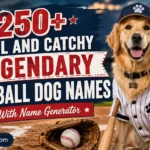 Cool And Catchy Legendary Baseball Dog Names With Name