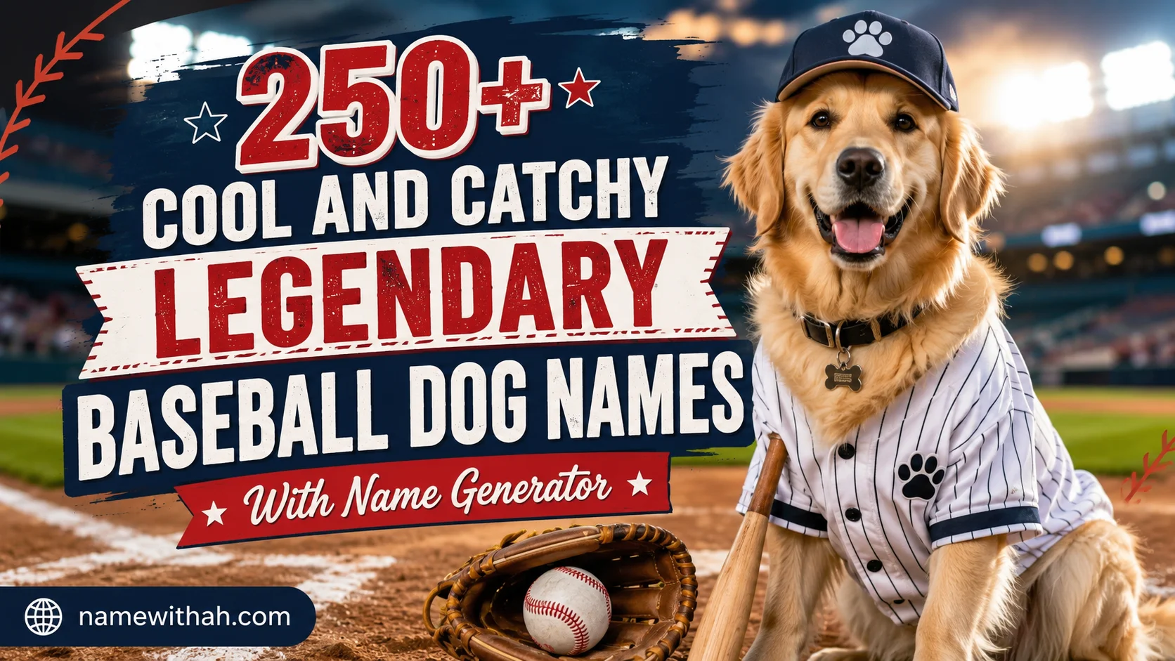 Cool And Catchy Legendary Baseball Dog Names With Name