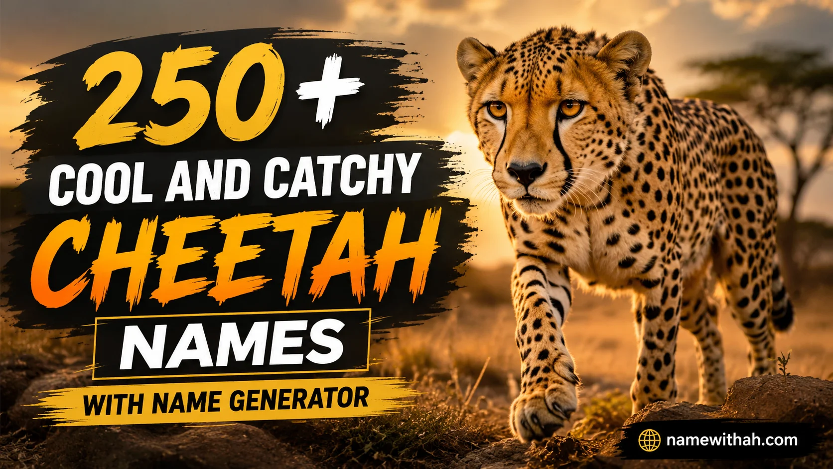 Cool And Catchy Cheetah Names With Name