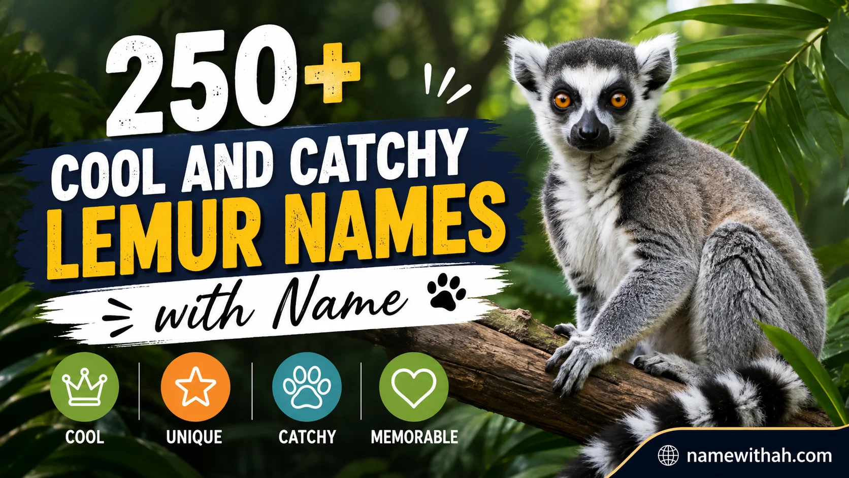Cool And Catchy Lemur Names with Name